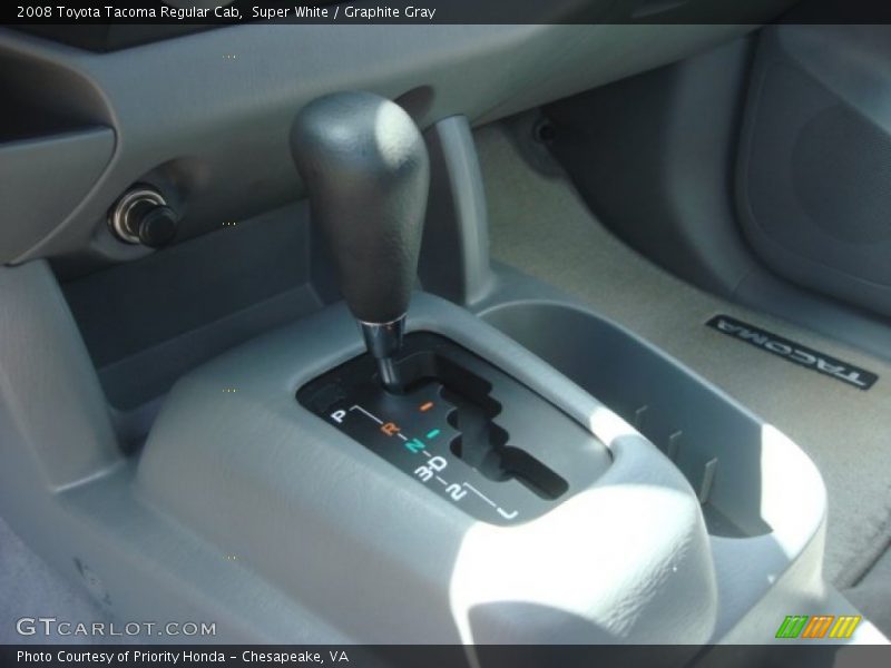 Super White / Graphite Gray 2008 Toyota Tacoma Regular Cab