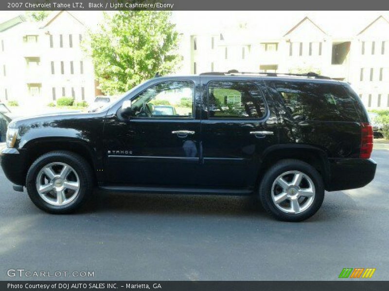 Black / Light Cashmere/Ebony 2007 Chevrolet Tahoe LTZ