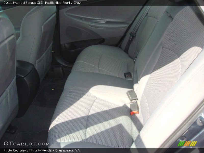 Pacific Blue Pearl / Gray 2011 Hyundai Sonata GLS