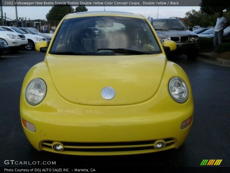 Double Yellow / Black 2002 Volkswagen New Beetle Special Edition Double Yellow Color Concept Coupe