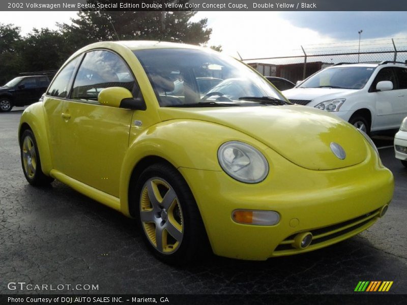 Double Yellow / Black 2002 Volkswagen New Beetle Special Edition Double Yellow Color Concept Coupe