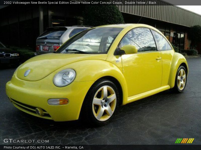Double Yellow / Black 2002 Volkswagen New Beetle Special Edition Double Yellow Color Concept Coupe