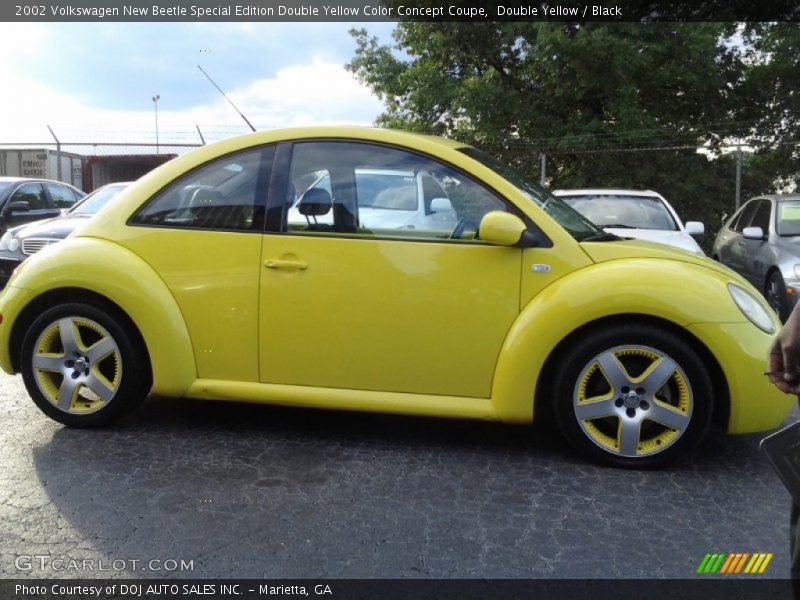 Double Yellow / Black 2002 Volkswagen New Beetle Special Edition Double Yellow Color Concept Coupe