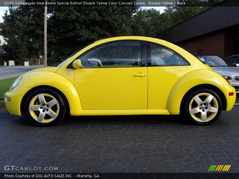 Double Yellow / Black 2002 Volkswagen New Beetle Special Edition Double Yellow Color Concept Coupe
