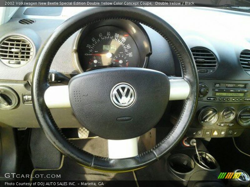 Double Yellow / Black 2002 Volkswagen New Beetle Special Edition Double Yellow Color Concept Coupe