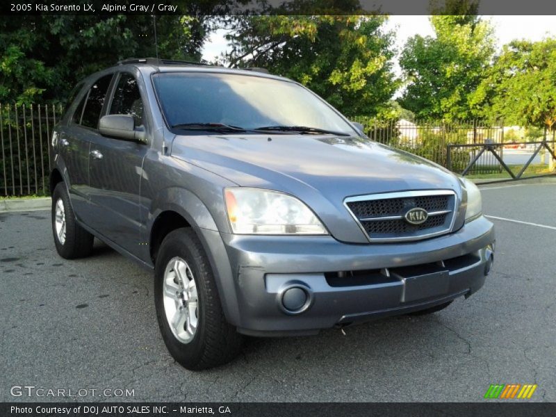 Alpine Gray / Gray 2005 Kia Sorento LX
