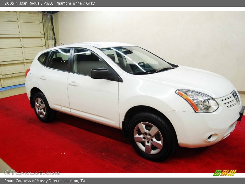Phantom White / Gray 2009 Nissan Rogue S AWD