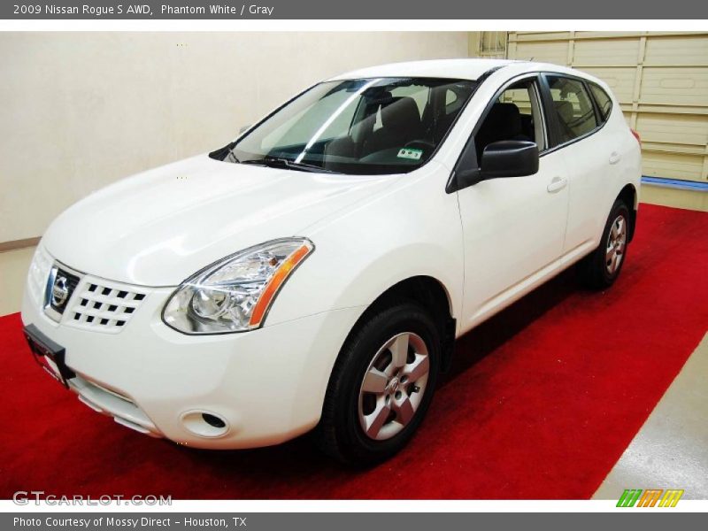 Phantom White / Gray 2009 Nissan Rogue S AWD