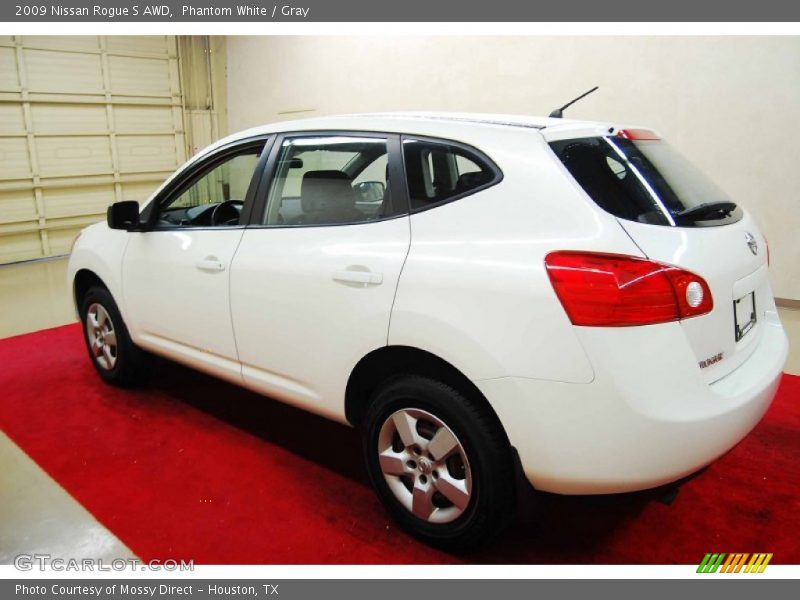 Phantom White / Gray 2009 Nissan Rogue S AWD