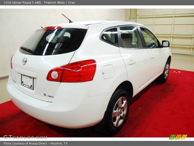 Phantom White / Gray 2009 Nissan Rogue S AWD