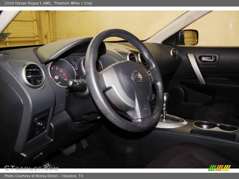 Phantom White / Gray 2009 Nissan Rogue S AWD