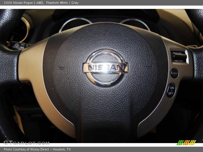 Phantom White / Gray 2009 Nissan Rogue S AWD