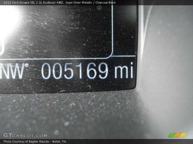 Ingot Silver Metallic / Charcoal Black 2013 Ford Escape SEL 2.0L EcoBoost 4WD