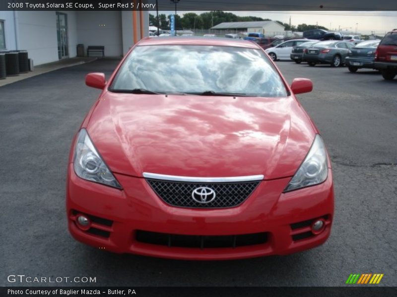 Super Red 5 / Ivory 2008 Toyota Solara SE Coupe