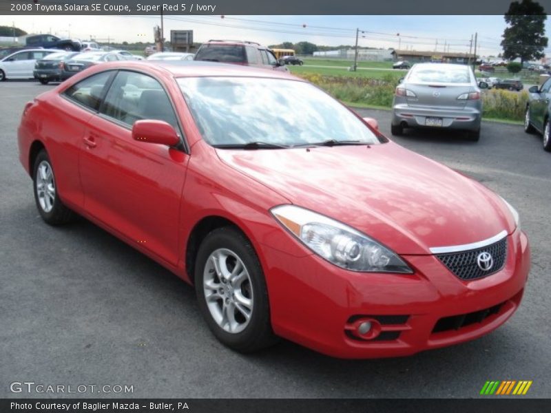 Super Red 5 / Ivory 2008 Toyota Solara SE Coupe