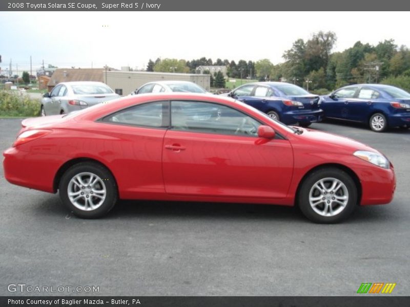 Super Red 5 / Ivory 2008 Toyota Solara SE Coupe