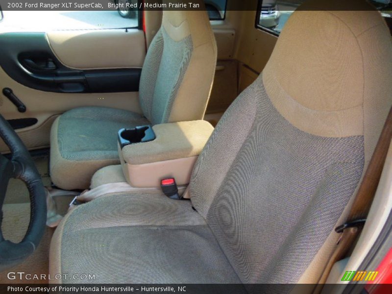 Bright Red / Medium Prairie Tan 2002 Ford Ranger XLT SuperCab