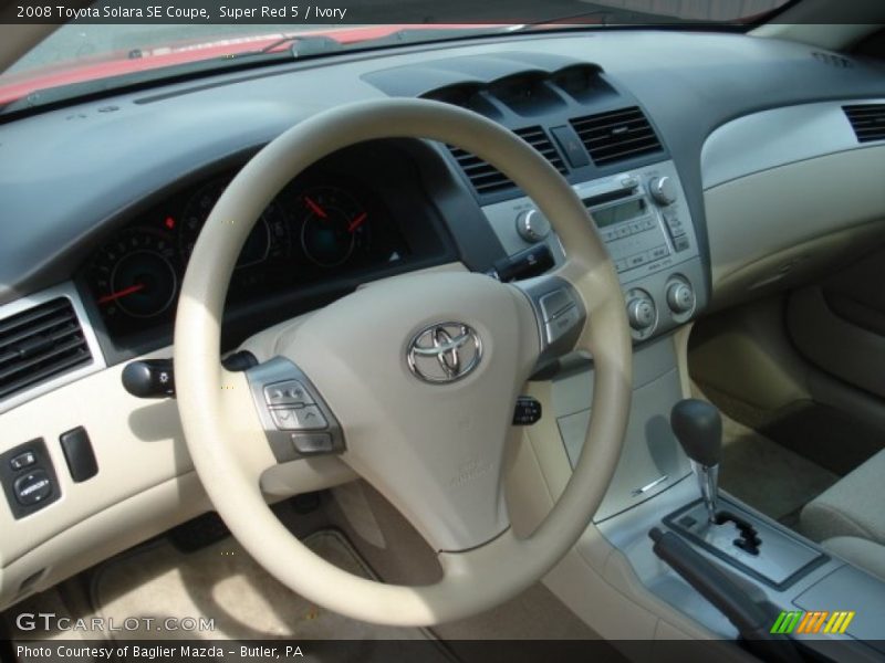 Super Red 5 / Ivory 2008 Toyota Solara SE Coupe
