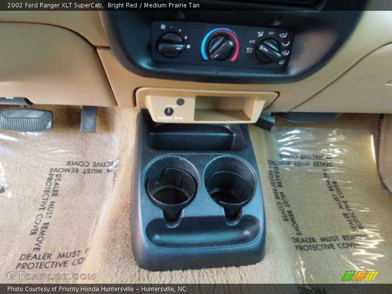 Bright Red / Medium Prairie Tan 2002 Ford Ranger XLT SuperCab