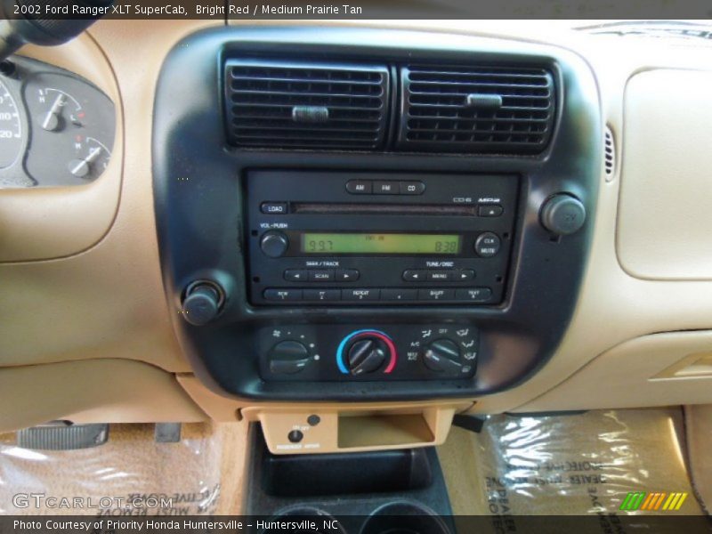 Bright Red / Medium Prairie Tan 2002 Ford Ranger XLT SuperCab