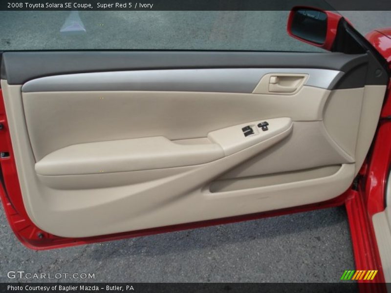 Super Red 5 / Ivory 2008 Toyota Solara SE Coupe