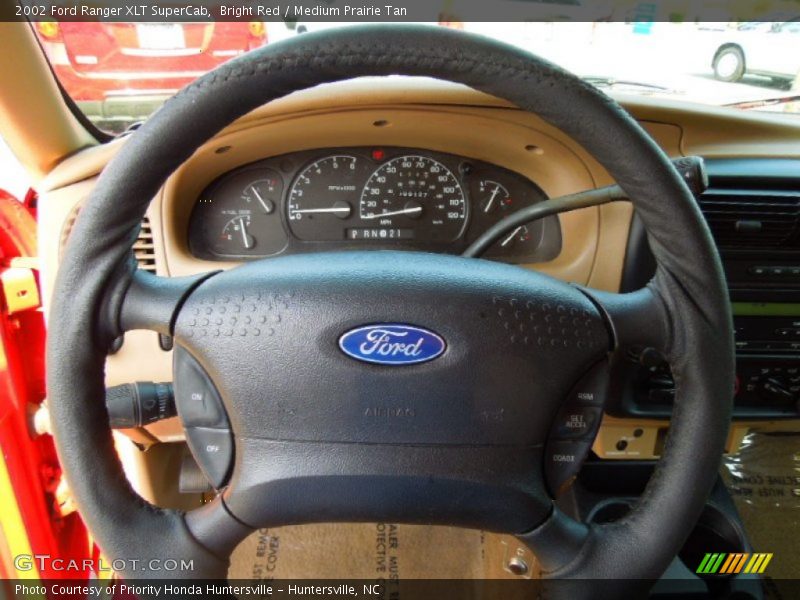 Bright Red / Medium Prairie Tan 2002 Ford Ranger XLT SuperCab