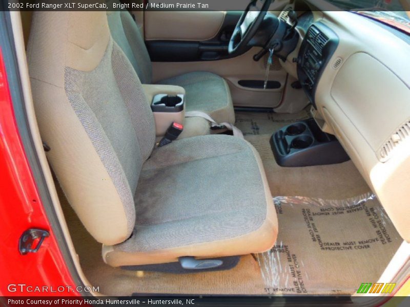 Bright Red / Medium Prairie Tan 2002 Ford Ranger XLT SuperCab