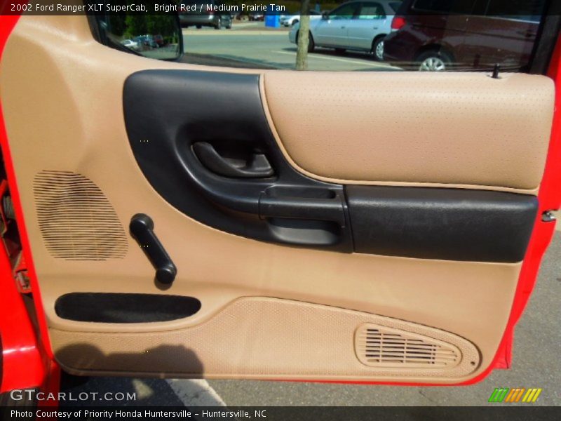 Bright Red / Medium Prairie Tan 2002 Ford Ranger XLT SuperCab