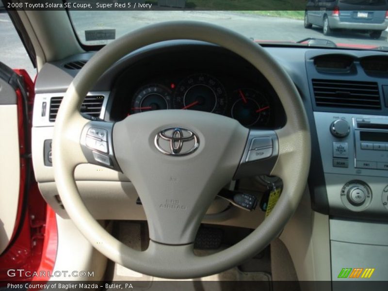 Super Red 5 / Ivory 2008 Toyota Solara SE Coupe