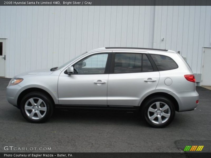 Bright Silver / Gray 2008 Hyundai Santa Fe Limited 4WD