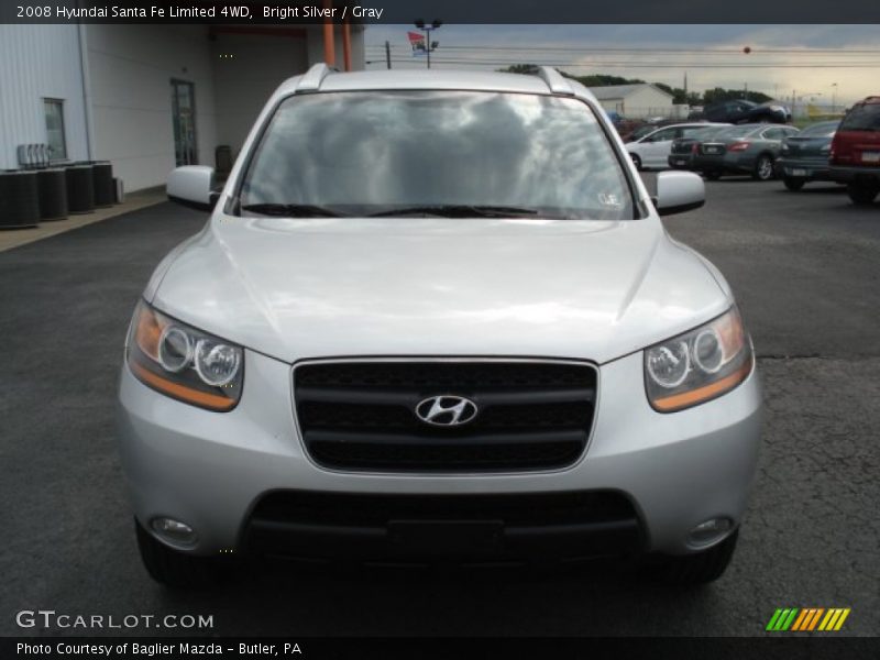 Bright Silver / Gray 2008 Hyundai Santa Fe Limited 4WD