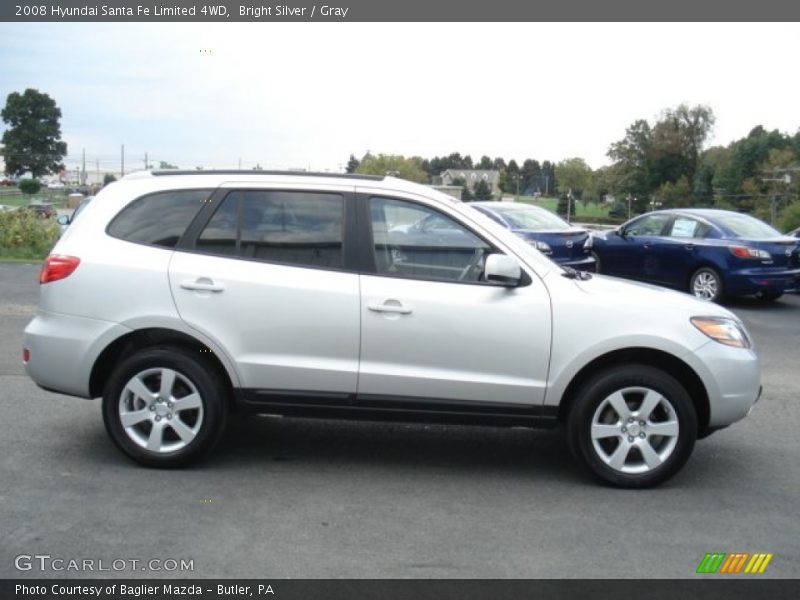 Bright Silver / Gray 2008 Hyundai Santa Fe Limited 4WD