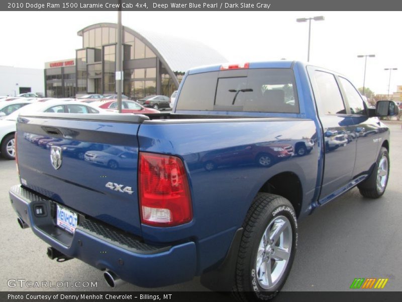 Deep Water Blue Pearl / Dark Slate Gray 2010 Dodge Ram 1500 Laramie Crew Cab 4x4