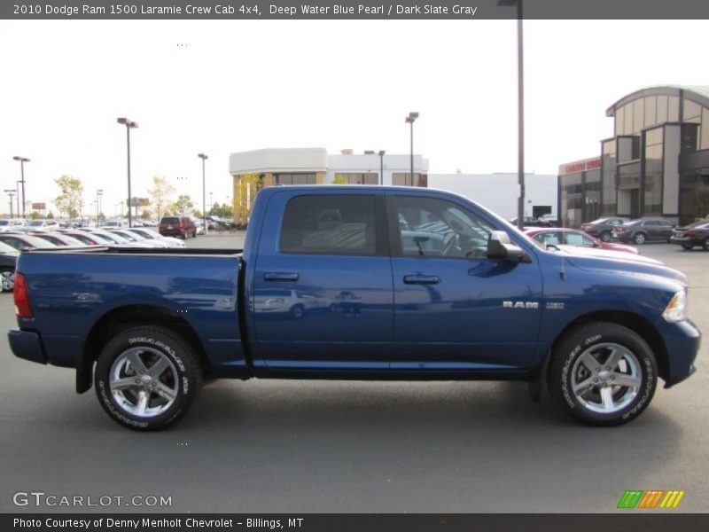 Deep Water Blue Pearl / Dark Slate Gray 2010 Dodge Ram 1500 Laramie Crew Cab 4x4