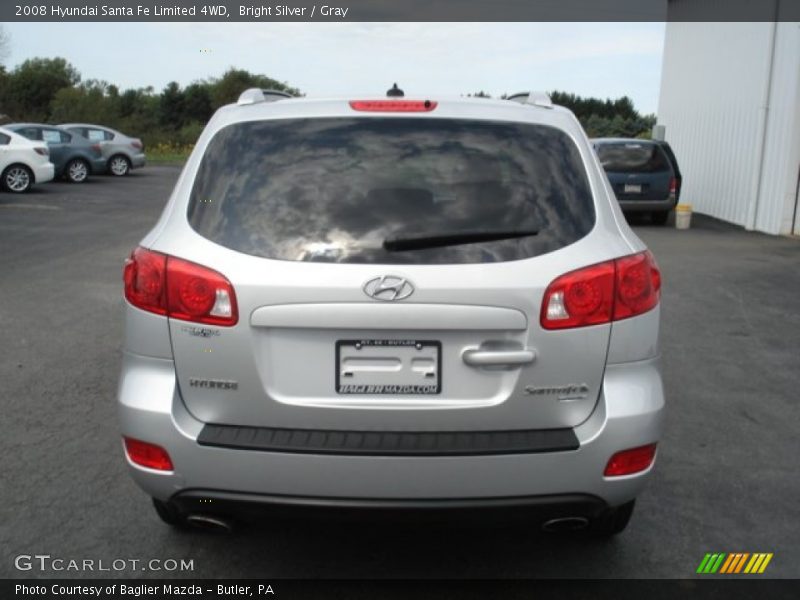 Bright Silver / Gray 2008 Hyundai Santa Fe Limited 4WD