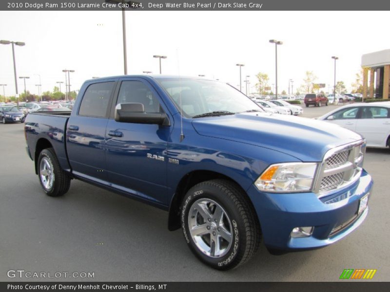 Deep Water Blue Pearl / Dark Slate Gray 2010 Dodge Ram 1500 Laramie Crew Cab 4x4