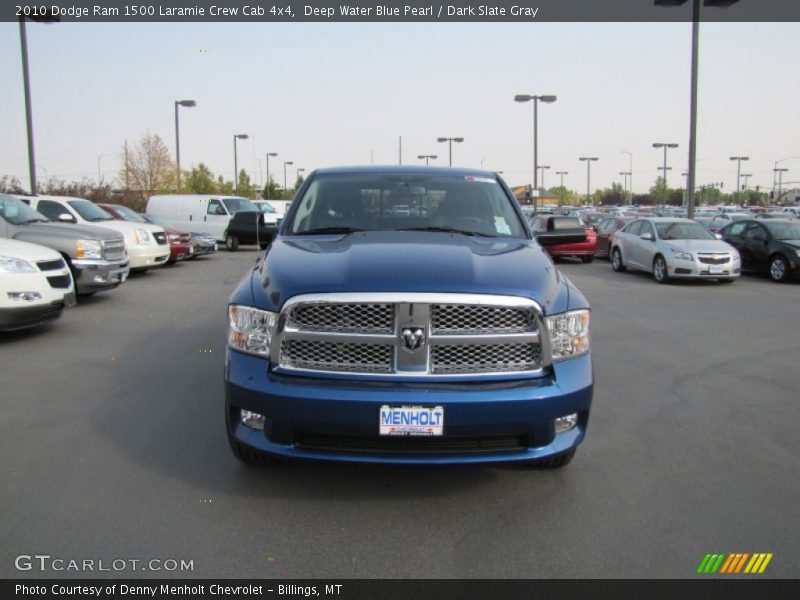 Deep Water Blue Pearl / Dark Slate Gray 2010 Dodge Ram 1500 Laramie Crew Cab 4x4