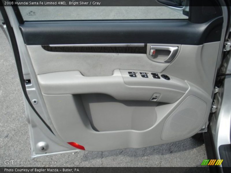 Bright Silver / Gray 2008 Hyundai Santa Fe Limited 4WD