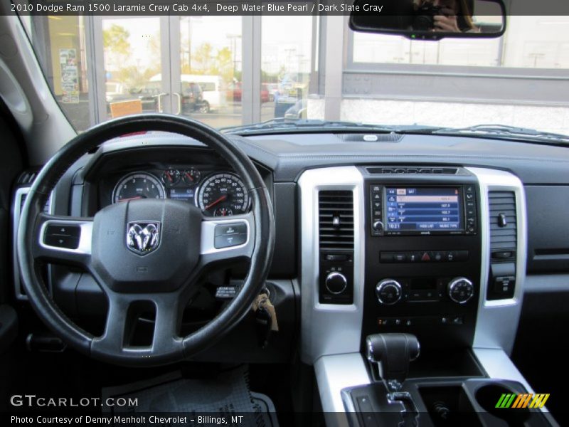 Deep Water Blue Pearl / Dark Slate Gray 2010 Dodge Ram 1500 Laramie Crew Cab 4x4