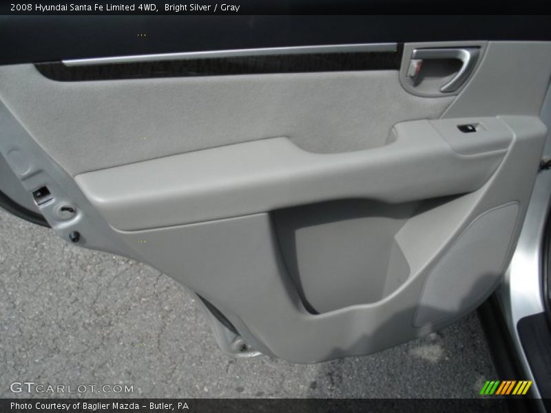 Bright Silver / Gray 2008 Hyundai Santa Fe Limited 4WD