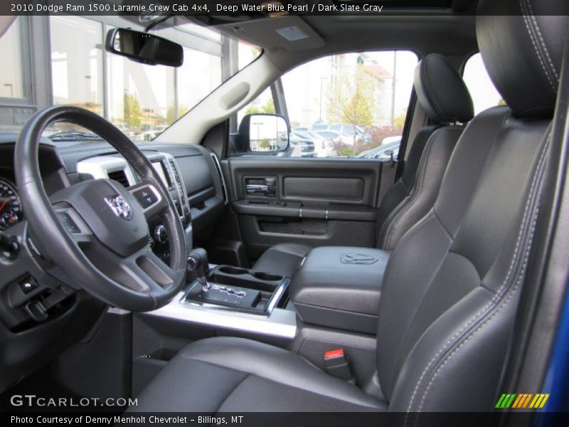 Deep Water Blue Pearl / Dark Slate Gray 2010 Dodge Ram 1500 Laramie Crew Cab 4x4