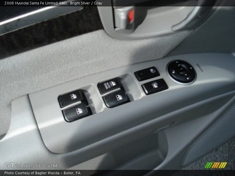 Bright Silver / Gray 2008 Hyundai Santa Fe Limited 4WD