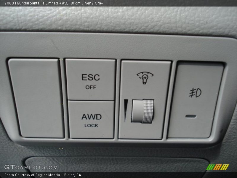 Bright Silver / Gray 2008 Hyundai Santa Fe Limited 4WD