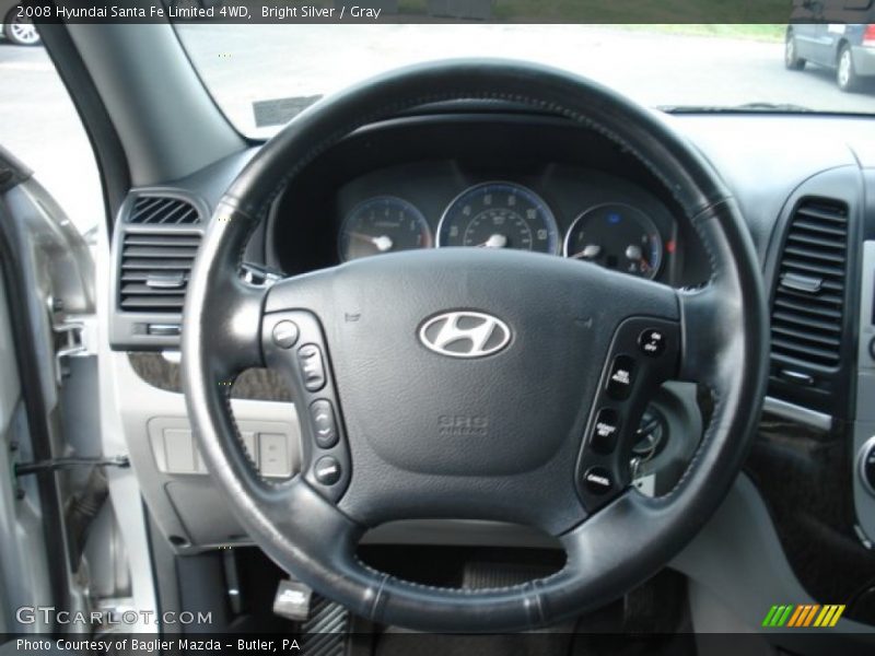 Bright Silver / Gray 2008 Hyundai Santa Fe Limited 4WD