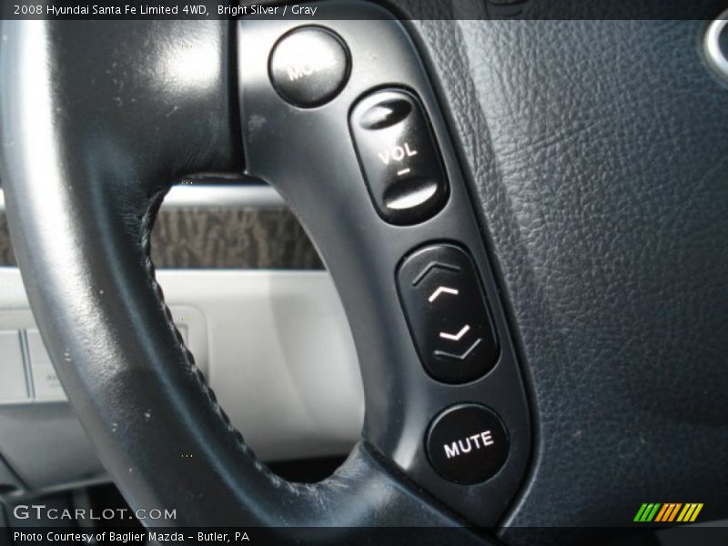 Bright Silver / Gray 2008 Hyundai Santa Fe Limited 4WD