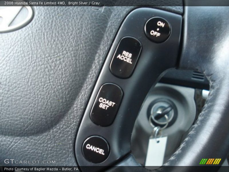 Bright Silver / Gray 2008 Hyundai Santa Fe Limited 4WD