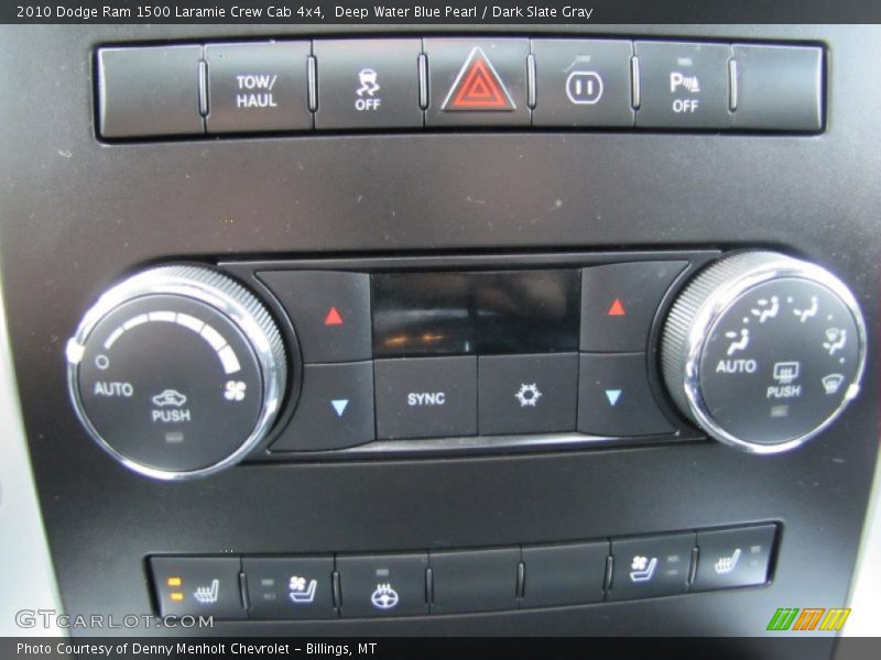 Controls of 2010 Ram 1500 Laramie Crew Cab 4x4