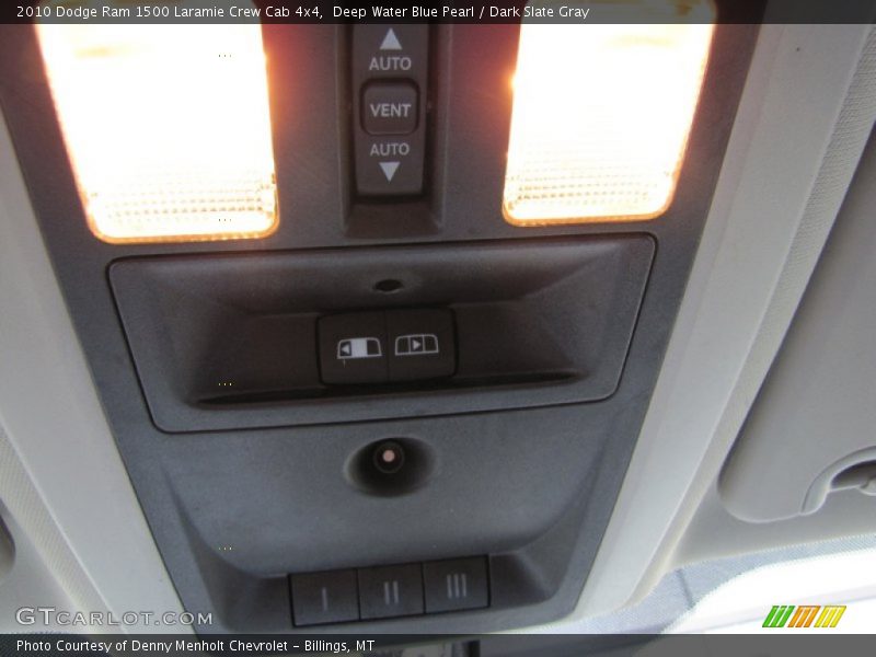 Deep Water Blue Pearl / Dark Slate Gray 2010 Dodge Ram 1500 Laramie Crew Cab 4x4