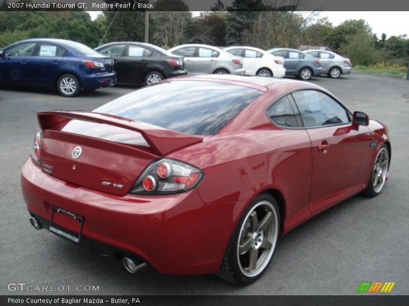 Redfire Pearl / Black 2007 Hyundai Tiburon GT