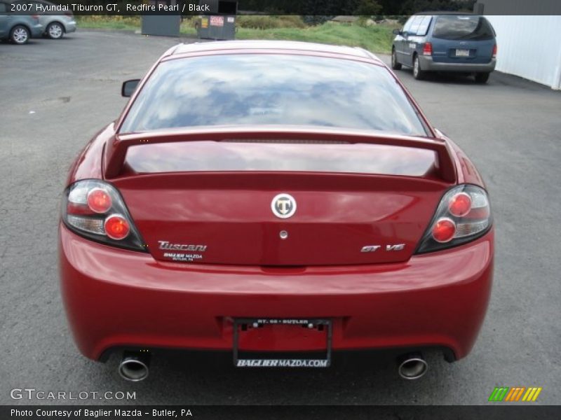 Redfire Pearl / Black 2007 Hyundai Tiburon GT